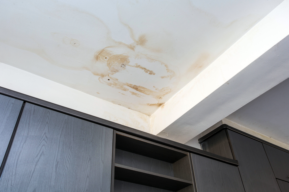 Roof,Leakage,,Water,Dameged,Ceiling,Roof,And,Stain,On,Ceiling